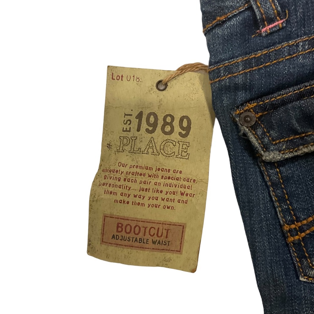 Children’s Place Bootleg Butterfly Jeweled Jeans NWT Size 6 Denim - Picture 14 of 14